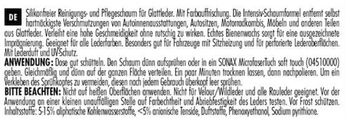 5x Sonax ProfiLine Lederpflegeschaum silikonfrei für 24,99€ (statt 45€)