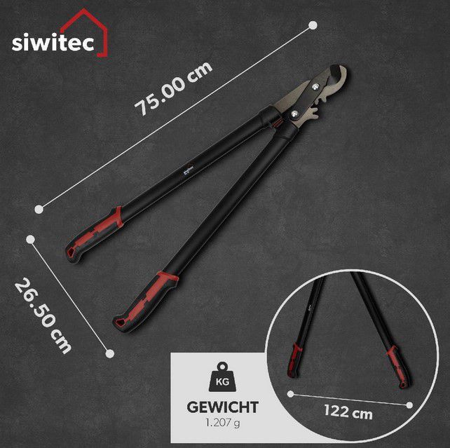 siwitec Bypass Getriebeastschere + Bypass Gartenschere für 23,39€ (statt 31€)