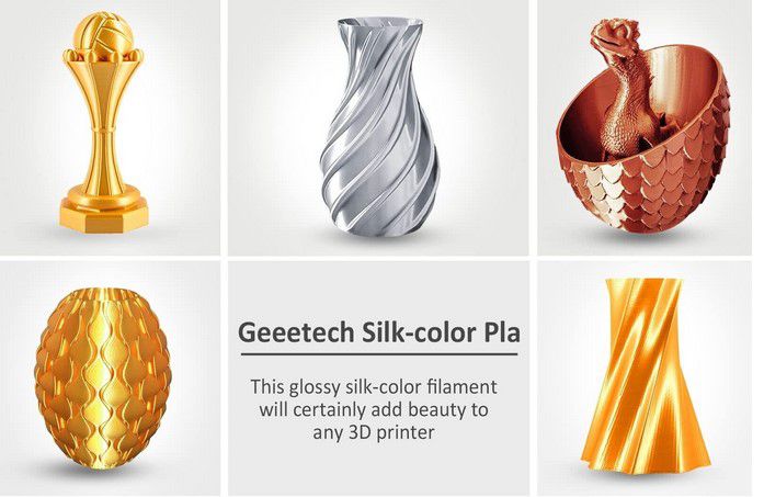 🖨 Geeetech PLA Filament Silk Gold 3D Drucker 1kg für 11,09€ (statt 17€)