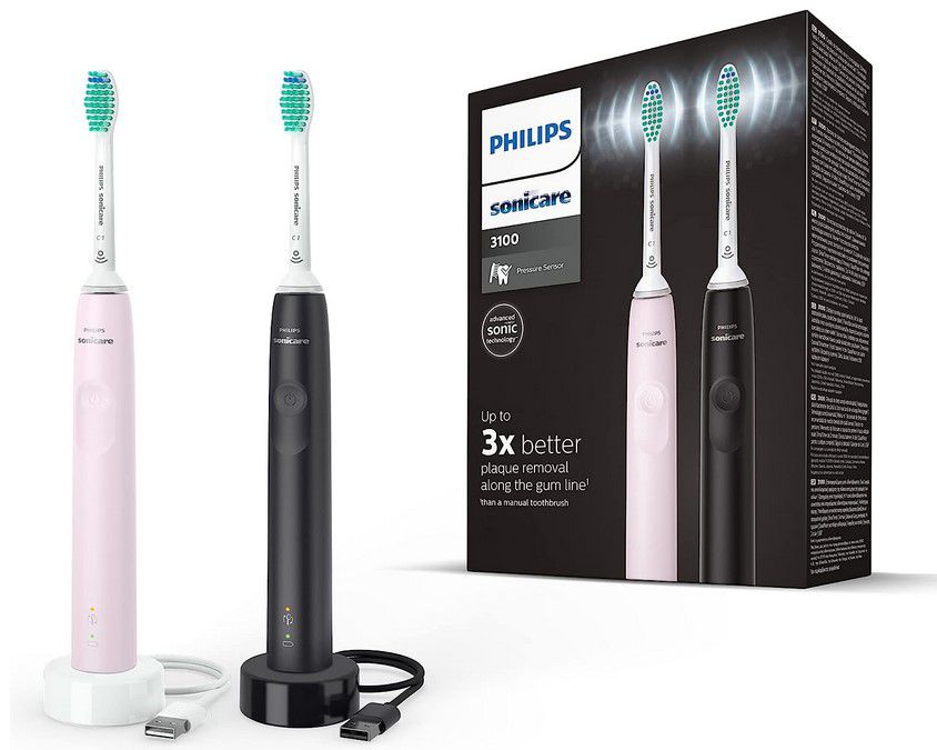 🦷Bestseller! 2 x Philips Sonicare HX3675/15 Schallzahnbürste für 49,99€ (statt 64€)