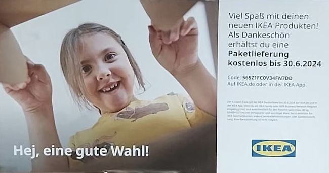 Gratis Lieferung bei IKEA im Onlineshop für Family Mitglieder