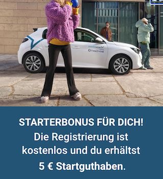 ShareNow: GRATIS 5€ Guthaben für CarSharing   auch Bestandskunden