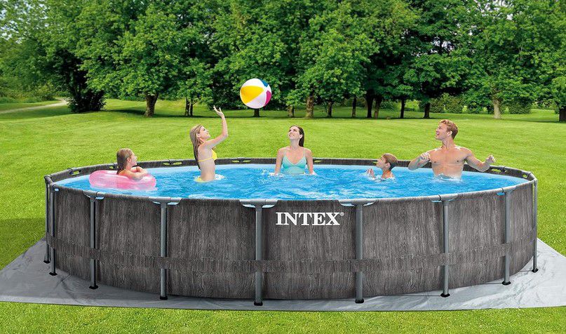 Intex PrismFrame Greywood Pool Set Ø 549 x 122cm für 189,90€ (statt 269€)