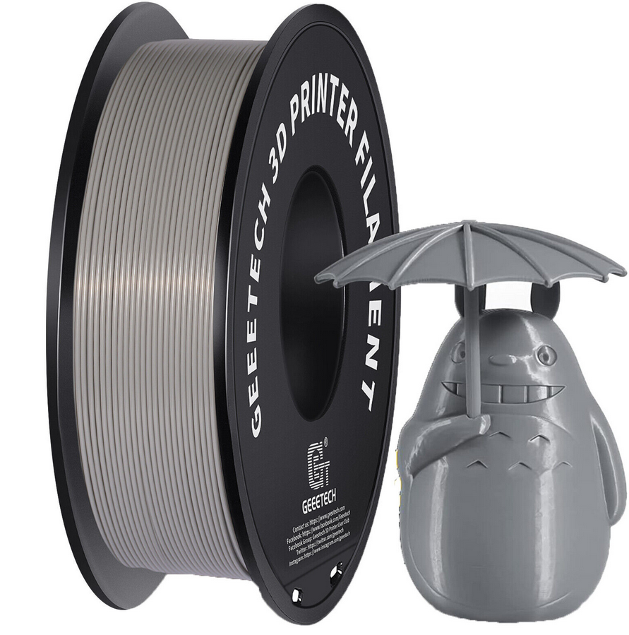 Geeetech PLA Filament Grau 1.75mm 1kg/Rolle für 8,15€ (statt 19€)