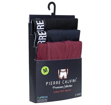 Schnell sein ➡️ 3x Pierre Calvini Hipster Herren Baumwoll Boxershorts für 4,94€ + VSK