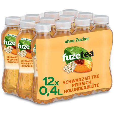 🥤 12er Pack Fuze Tea Pfirsich & Holunderblüte, Ohne Zucker ab 6,21€ (statt 14€)