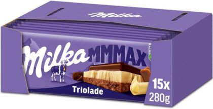 Milka Triolade 15 x Großtafel (statt 52€) 280g ab 35,92€