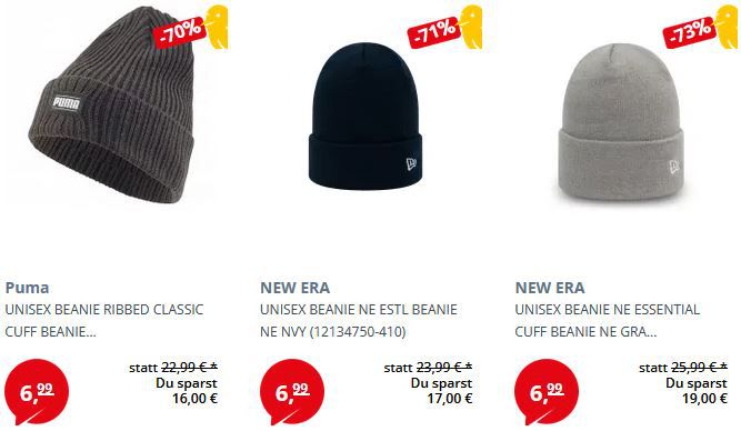 New Era / Puma Beanies ab 6,99€   z.B. New Era Beanie IFA Skull Knit ab 6,99€ (statt 16€)