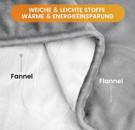 Octoro Heizdecke mit 6 Heizstufen, 180x130cm für 23,99€ (statt 30€)