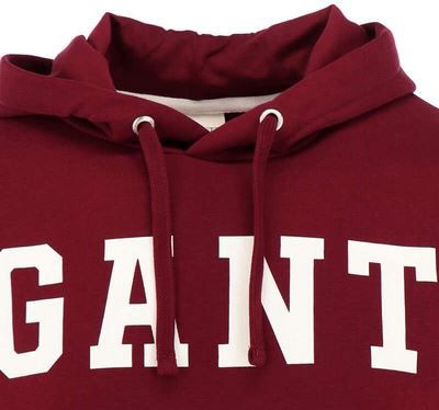 GANT Kapuzen Sweatshirt in Weinrot oder Grau für 72€ (statt 110€)