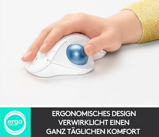 Logitech ERGO M575 Wireless Trackball Maus für 29,90€ (statt 43€)