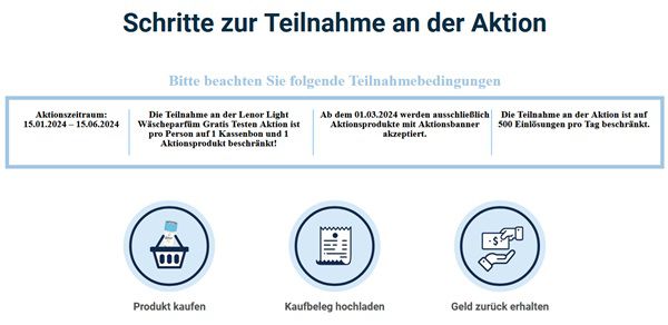 Update! Wäscheparfüm Lenor Light kostenlos ausprobieren