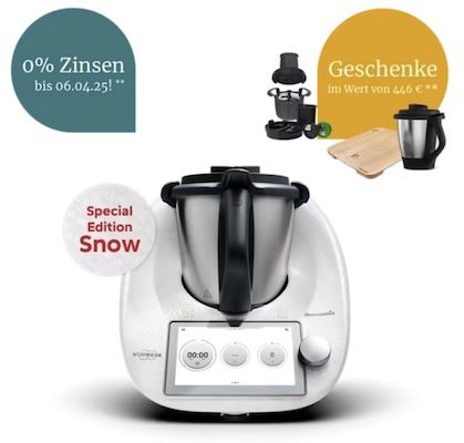 👨‍🍳 Vorwerk TM6 Thermomix inkl. 2. Mixtopf + Styler für 1.499€ (statt 1.816€)