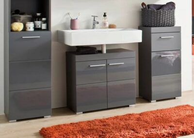 Waschbeckenunterschrank Amanda in Grau ab 79,99€ (statt 99€)