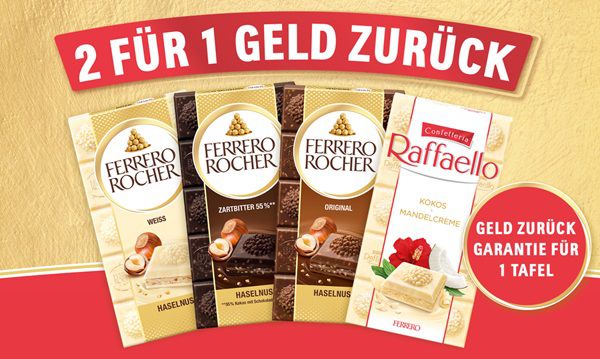 🍫 Ferrero Rocher Tafel gratis ausprobieren