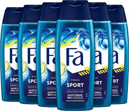 6er Pack FA Duschgel Sport, je 250ml ab 6,52€ (statt 9€)