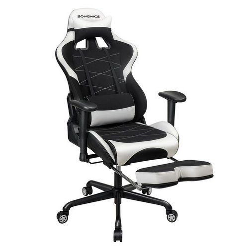 Songmics Gaming Stuhl mit Kunstleder & Fußstütze für 127,99€ (statt 160€)