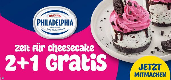 Philadelphia Frischkäse gratis ausprobieren