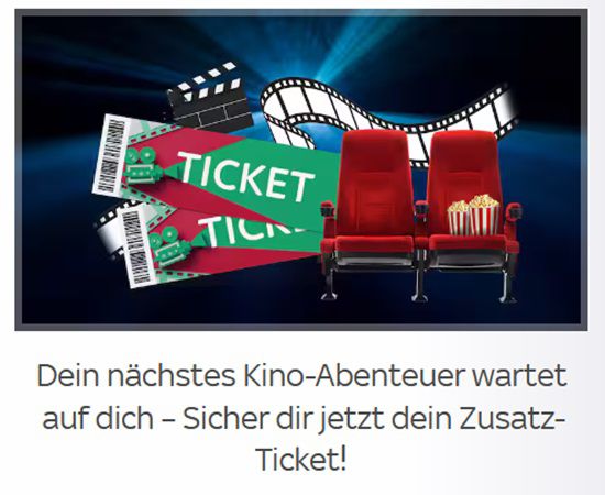 Sky Extra Kunden: GRATIS Kino Zusatzticket