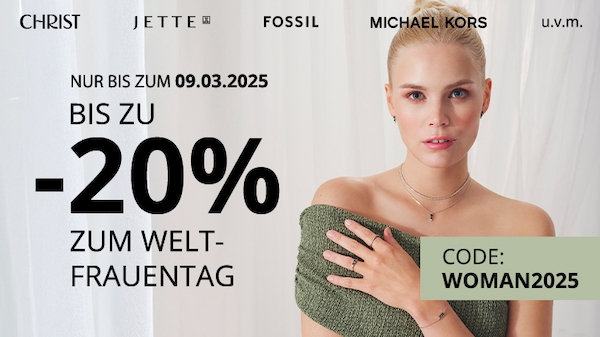 💍 Christ: bis 20% Rabatt auf ausgewählte Damen Accessoires zum Weltfrauentag