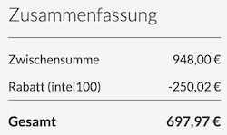 Intel NUC X15 Arc mit A730M 12GB für 697,97€ (statt 948€)