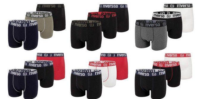 riverso RIVJonny Herren Boxershorts 6er Pack für 19,16€ (statt 28€)