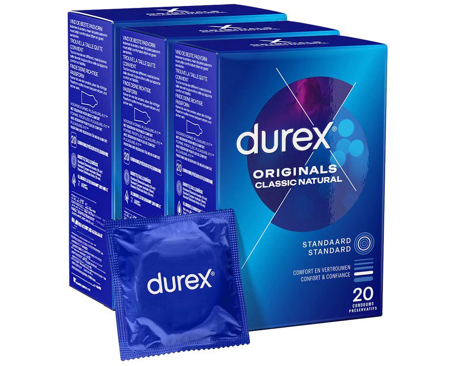 60 Durex Kondome Classic Natural für 29,90€ (statt 42€)