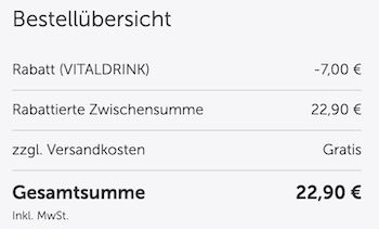 🥤 3 x 1 Liter Vital Zero Drink in versch. Sorten + Dosierpumpe für 22,90€ (statt 36€)