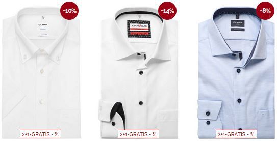 Hemden.de: Kaufe 3 zahle 2 Aktion   GANT, Eterna, Olymp & mehr (nicht nur Hemden)