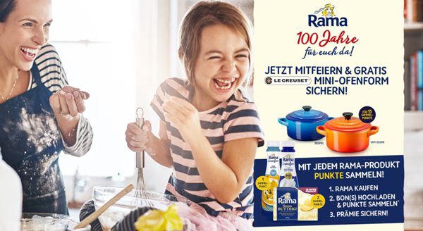 Rama Produkte kaufen   Mini Backform oder Mini Cocotte gratis dazu