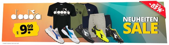 SportSpar: Diadora Ultra Sale ab 9,99€   z.B. Shield T Shirt für 16,94€ (statt 23€)