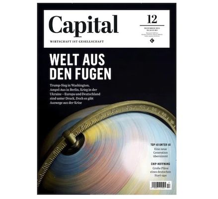 12 Ausgaben der Finanz-Zeitschrift CAPITAL für 127€ + Prämie: 90€ Gutschein