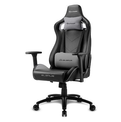 Sharkoon Elbrus 2 Gaming-Stuhl in Schwarz/Grau für 129,90€ (statt 226€)