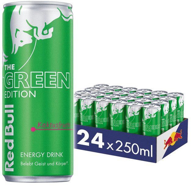 🌵 24x Red Bull Green Edition Kaktusfrucht ab 20,86€ (statt 28€) – 87 Cent pro Dose!