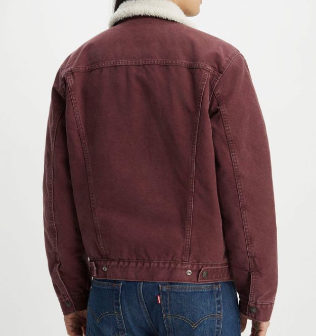 Levis Herren Kurzjacke SHERPA mit Sherpa Fütterung in Choclate ab 62,53€ (statt 91€)