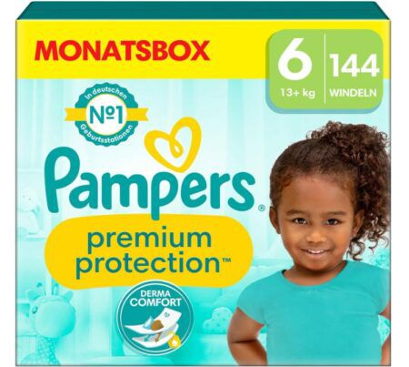 Pampers Baby Windeln Größe 6 (13kg+)   144er Pack ab 42,88€ (statt 58€)