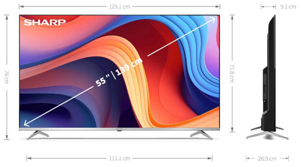 Sharp 55GP6260   55 4K Ultra HD QLED TV ab 314€ (statt 469€)