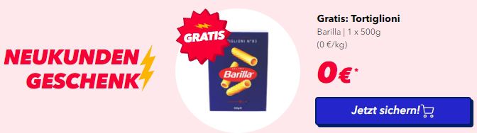 Motatos: Rabatte auf Lebensmittel mit kurzem MHD   z.B. Gratis Barilla Nudeln o. 6 Artikel für je 0,06€