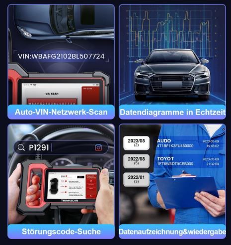 ThinkScan Plus S5 OBD2 Diagnosegerät mit AutoVIN für 74,99€ (statt 150€)