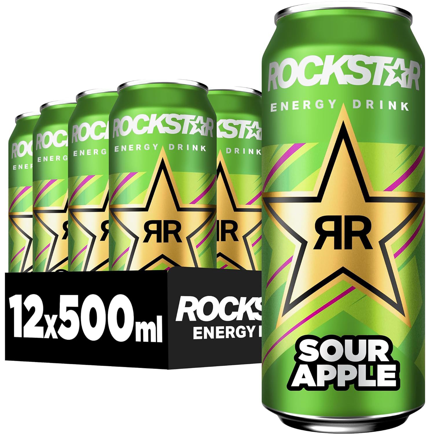 🍏 12x Rockstar Energy Drink Sour Apple ab 11,83€ (statt 18€)