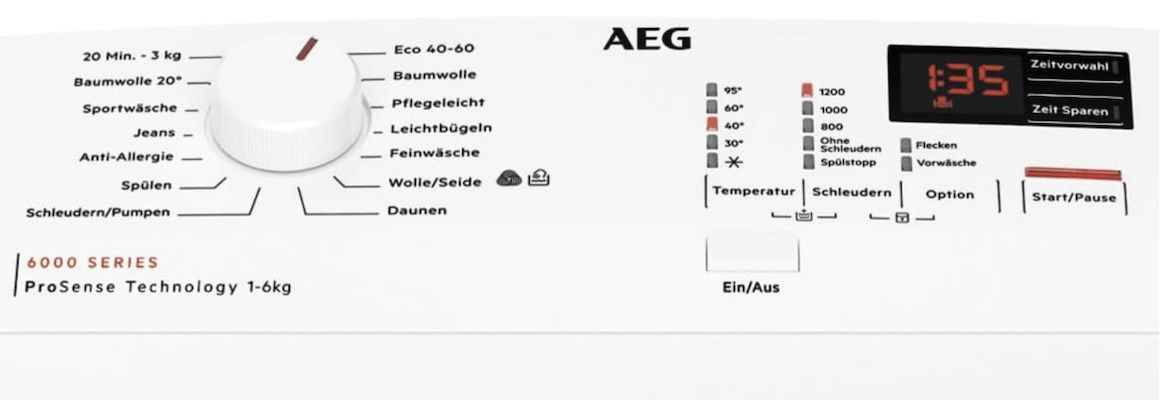 AEG LTR6A40260 Toplader Waschmaschine mit 6kg für 499€ (statt 616€)