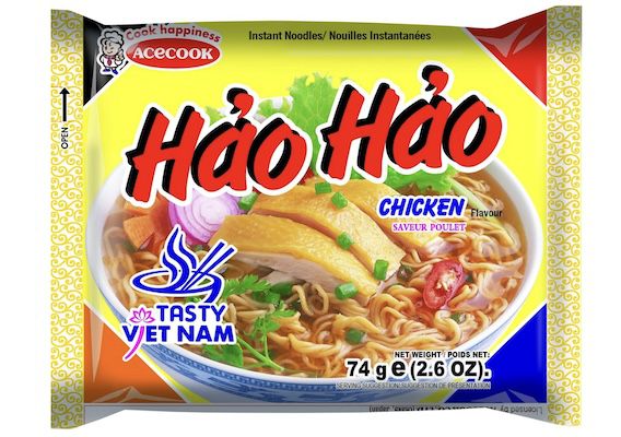 74g Acecook Hao Hao Instantnudeln   Huhngeschmack ab 0,56€