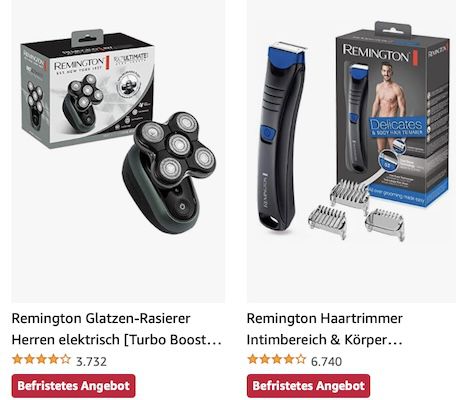 Amazon: Remington Produkte reduziert z.B. Kopfrasierer für 49,99€ (statt 70€)