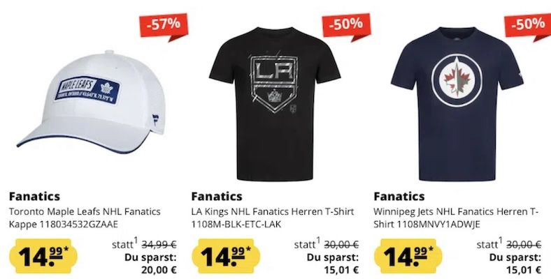 SportSpar Fanatics Fan Artikel Sale ab 9,99€ z.B. Fanatics Everton Herren Hoodie ab 12,99€