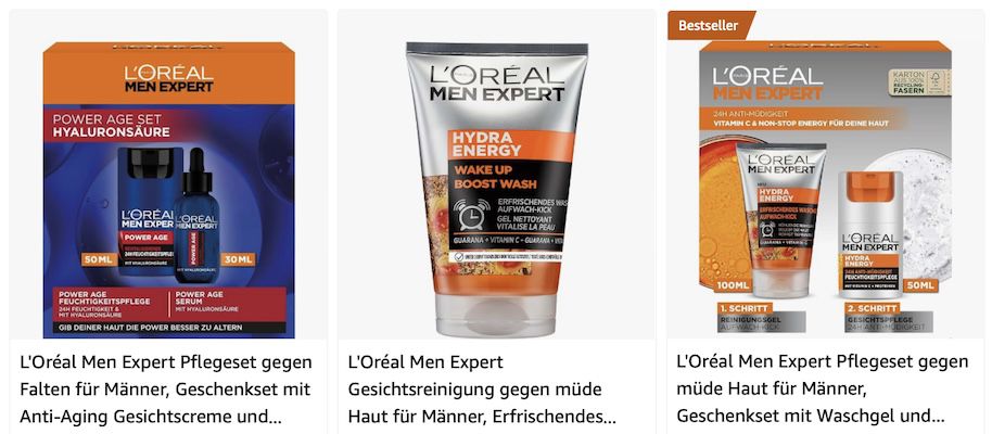 Amazon: Angebote von L’Oréal Men Expert z.B. XXL Vorteilspack Gesichtspflege ab 10,45€ (statt 15€)