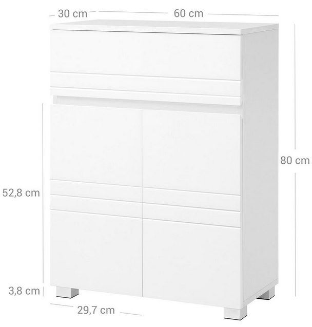 VASAGLE Badezimmerschrank mit Schublade & Doppeltür für 57,99€ (statt 80€)