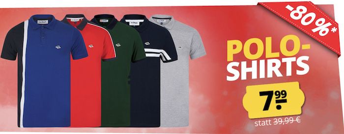 👕 Le Shark Poloshirts für je 7,99€ + VSK (statt 17€)   über 30 Farben