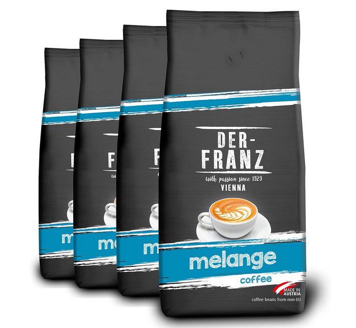 4kg Der Franz Melange Kaffee UTZ, gemahlen für 32,08€ (statt 48€)