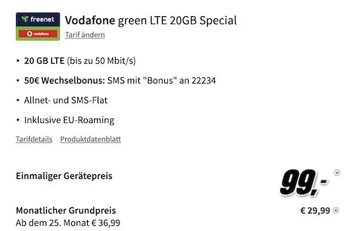 Mit Gewinn! 🔥 Samsung Galaxy Z Flip5 (512GB) für 99€ + Vodafone 20GB für 29,99€ mtl.