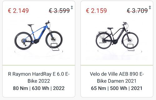 ReBike: 100€ Extra Rabatt auf refurbished Marken E Bikes + 2 Jahre Garantie